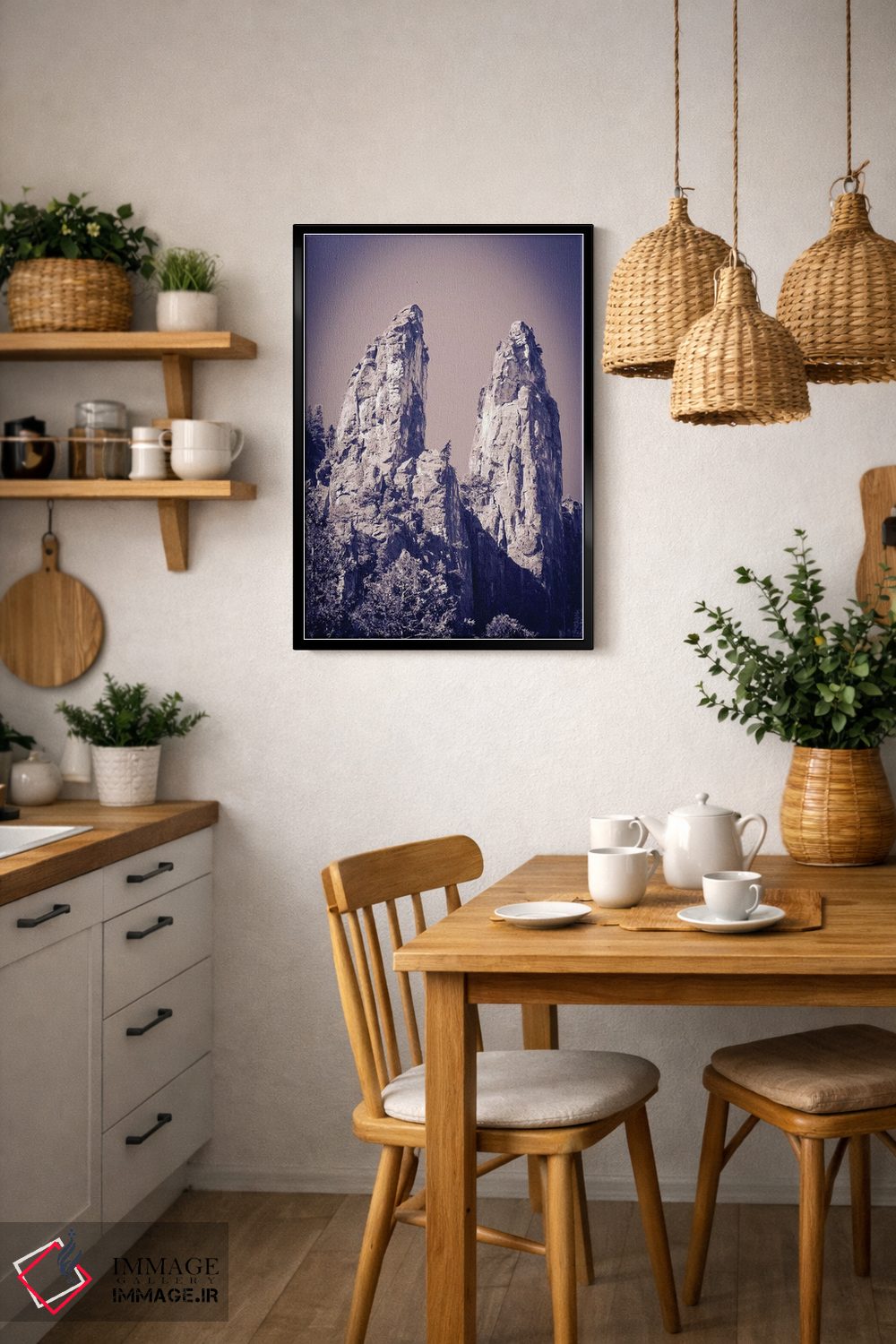 تابلو دکوراتیو Yosemite National Park, California, USA,برج های کلیسایی، پارک… اثر راس بیشاپ - D6B