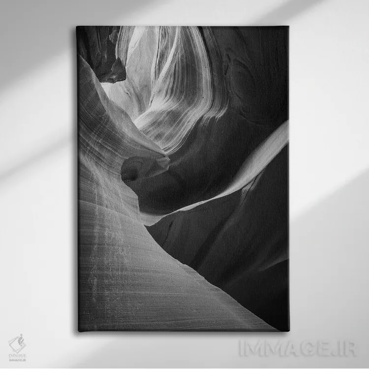تابلو دکوراتیو Lower Antelope Canyon, Navajo Indian Reservation, Arizona, US… اثر راس بیشاپ - نمای روبهرو روی دیوار