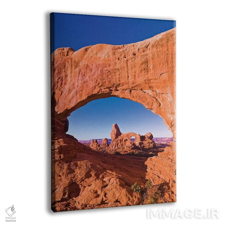 تابلو دکوراتیو Arches National Park, Utah, USA,نور صبحگاهی بر طاقک برجکی از… اثر راس بیشاپ - نمای پرسپکتیو محصول