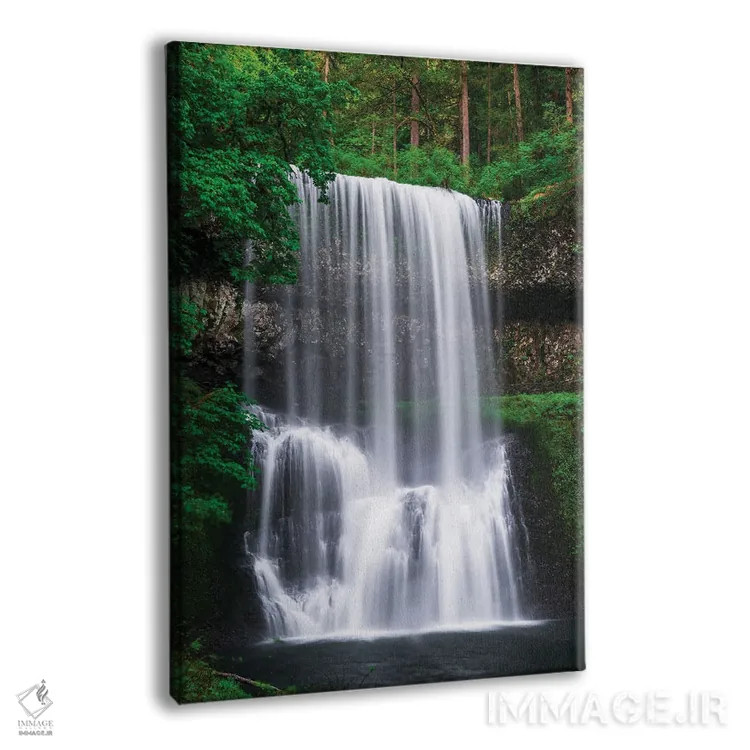 تابلو دکوراتیو Silver Falls State Park, Oregon, USA.,آبشار جنوبی پایینی، پار… اثر راس بیشاپ - نمای پرسپکتیو محصول