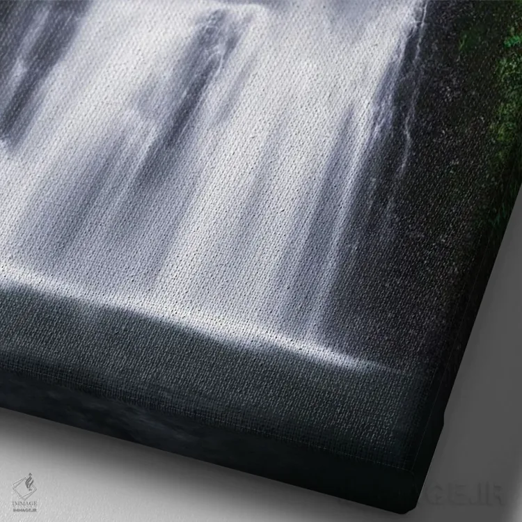 تابلو دکوراتیو Silver Falls State Park, Oregon, USA.,آبشار جنوبی پایینی، پار… اثر راس بیشاپ - نمای نزدیک بافت بوم