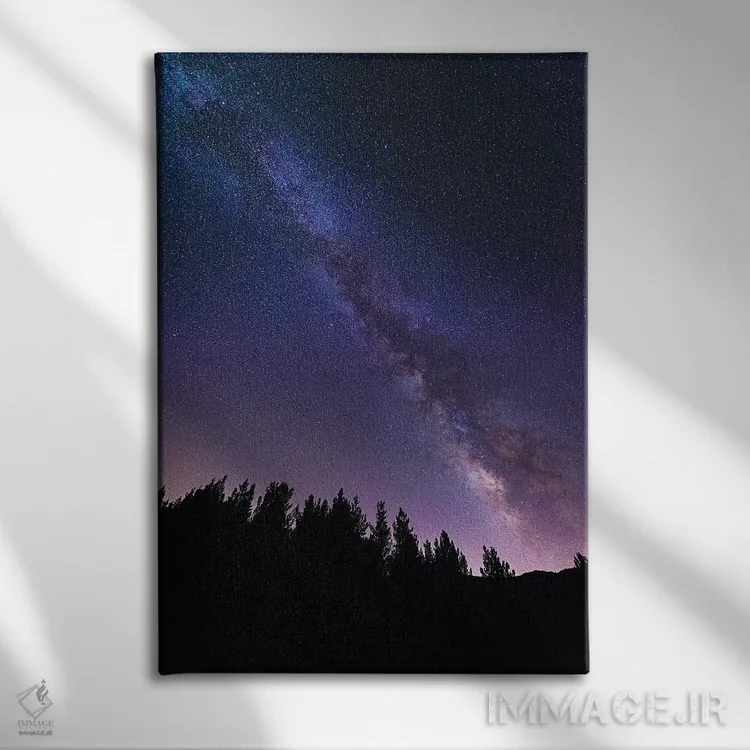 تابلو دکوراتیو Los Padres National Forest, California, USA,راه شیری بر فراز… اثر راس بیشاپ - نمای روبهرو روی دیوار