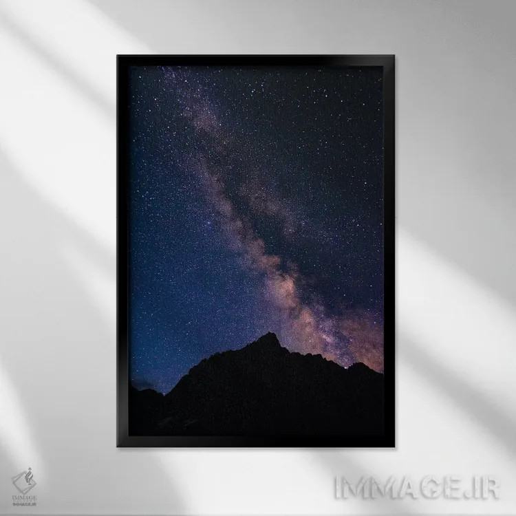 تابلو دکوراتیو John Muir Wilderness, Sierra Nevada Mountains, California, US… اثر راس بیشاپ - نمای قابدار مشکی