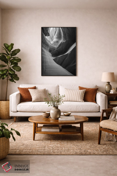 تابلو دکوراتیو Lower Antelope Canyon, Navajo Indian Reservation, Arizona, US… اثر راس بیشاپ - D4B