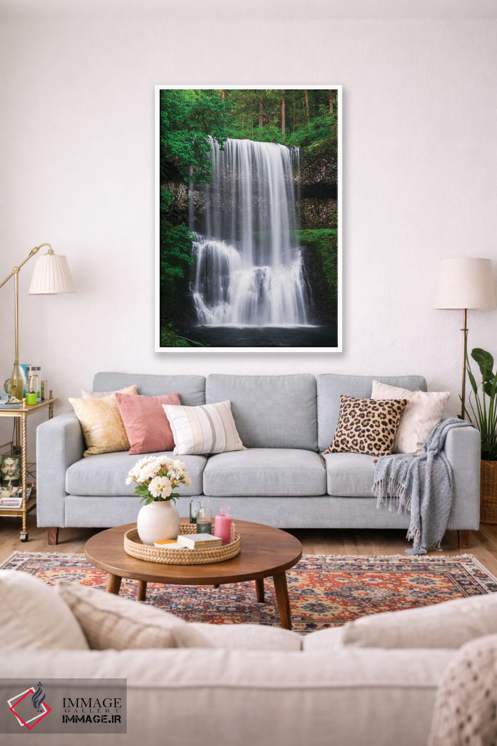 تابلو دکوراتیو Silver Falls State Park, Oregon, USA.,آبشار جنوبی پایینی، پار… اثر راس بیشاپ - D1W