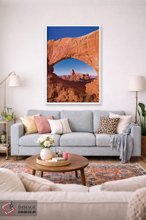 تابلو دکوراتیو Arches National Park, Utah, USA,نور صبحگاهی بر طاقک برجکی از… اثر راس بیشاپ - D1W