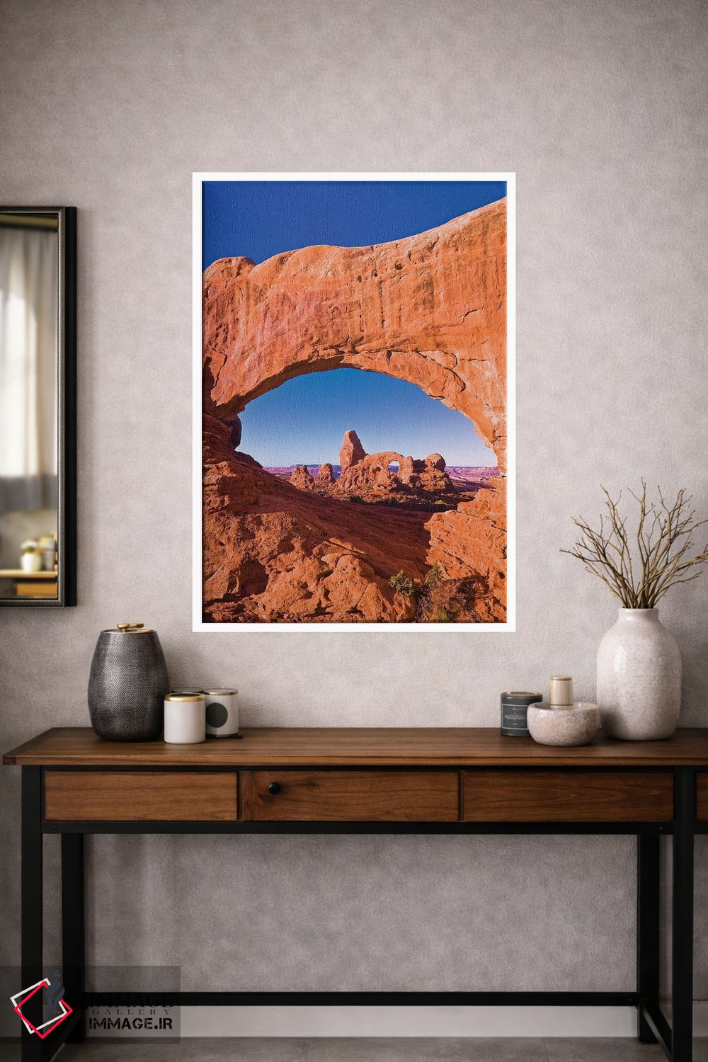 تابلو دکوراتیو Arches National Park, Utah, USA,نور صبحگاهی بر طاقک برجکی از… اثر راس بیشاپ - D2W