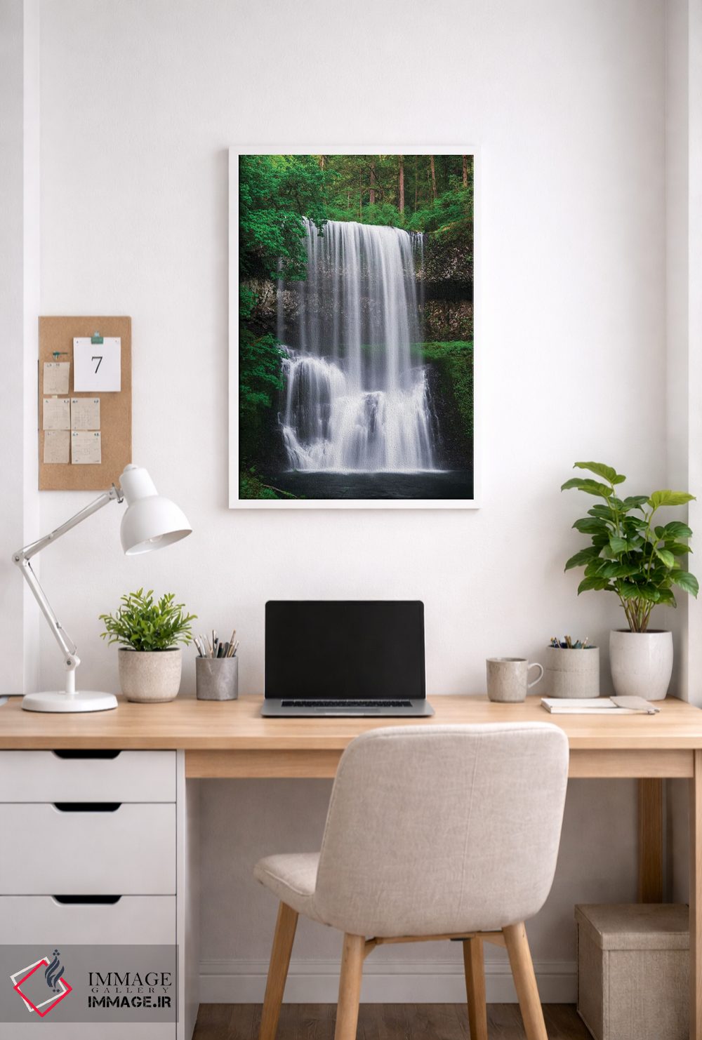 تابلو دکوراتیو Silver Falls State Park, Oregon, USA.,آبشار جنوبی پایینی، پار… اثر راس بیشاپ - D4W