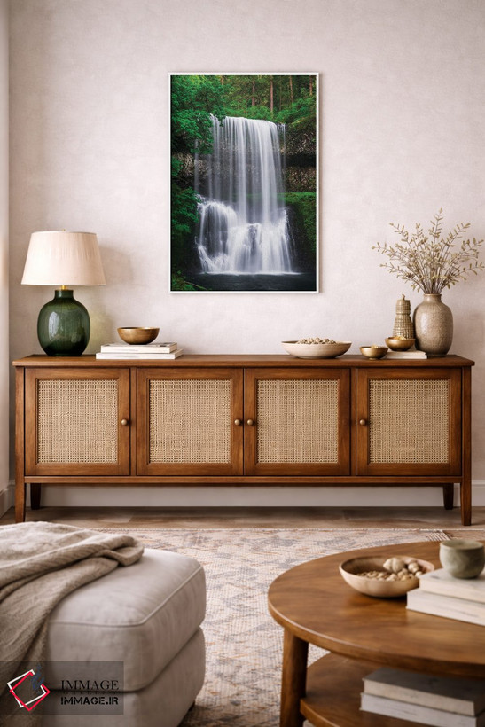 تابلو دکوراتیو Silver Falls State Park, Oregon, USA.,آبشار جنوبی پایینی، پار… اثر راس بیشاپ - D3W