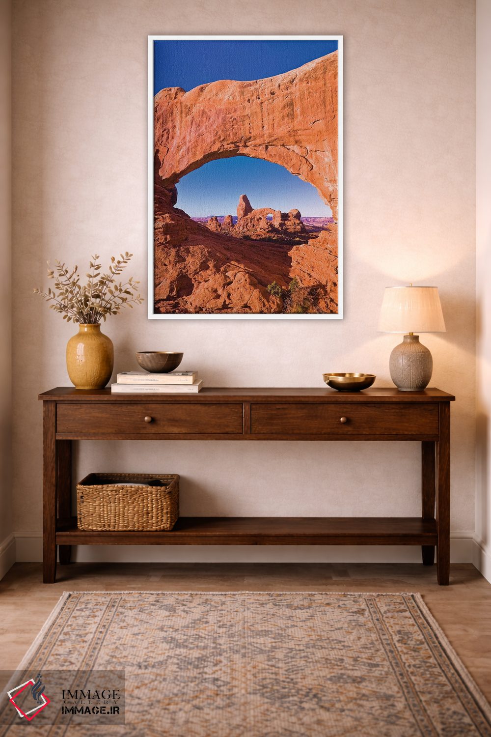 تابلو دکوراتیو Arches National Park, Utah, USA,نور صبحگاهی بر طاقک برجکی از… اثر راس بیشاپ - D3W