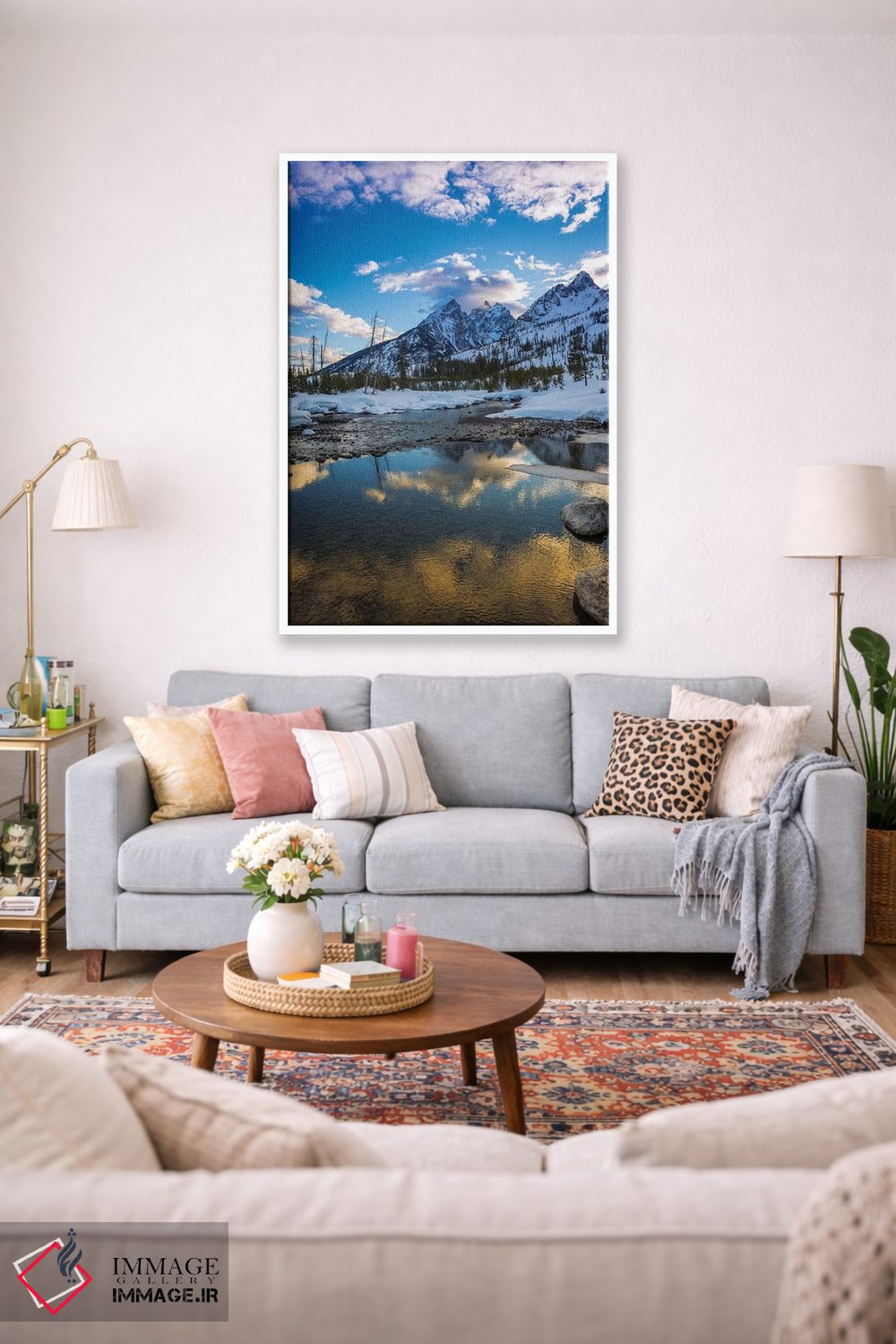 تابلو دکوراتیو Grand Teton National Park, Wyoming, USA,طوفان بر فراز تتون از… اثر راس بیشاپ - D1W