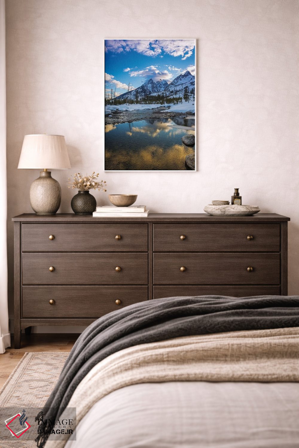 تابلو دکوراتیو Grand Teton National Park, Wyoming, USA,طوفان بر فراز تتون از… اثر راس بیشاپ - D2W