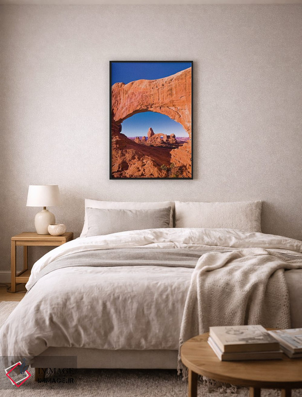 تابلو دکوراتیو Arches National Park, Utah, USA,نور صبحگاهی بر طاقک برجکی از… اثر راس بیشاپ - D5B