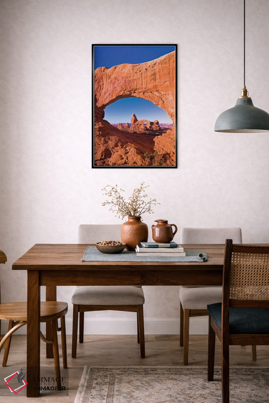 تابلو دکوراتیو Arches National Park, Utah, USA,نور صبحگاهی بر طاقک برجکی از… اثر راس بیشاپ - D6B