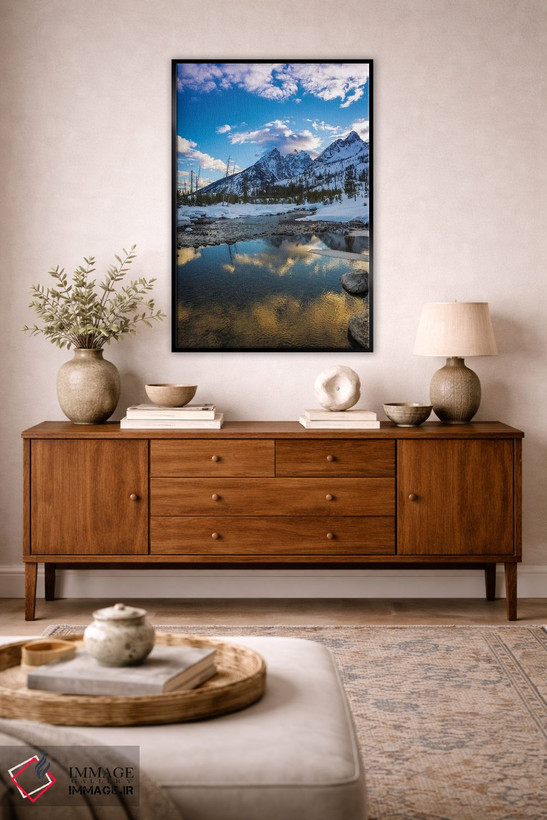 تابلو دکوراتیو Grand Teton National Park, Wyoming, USA,طوفان بر فراز تتون از… اثر راس بیشاپ - D3B