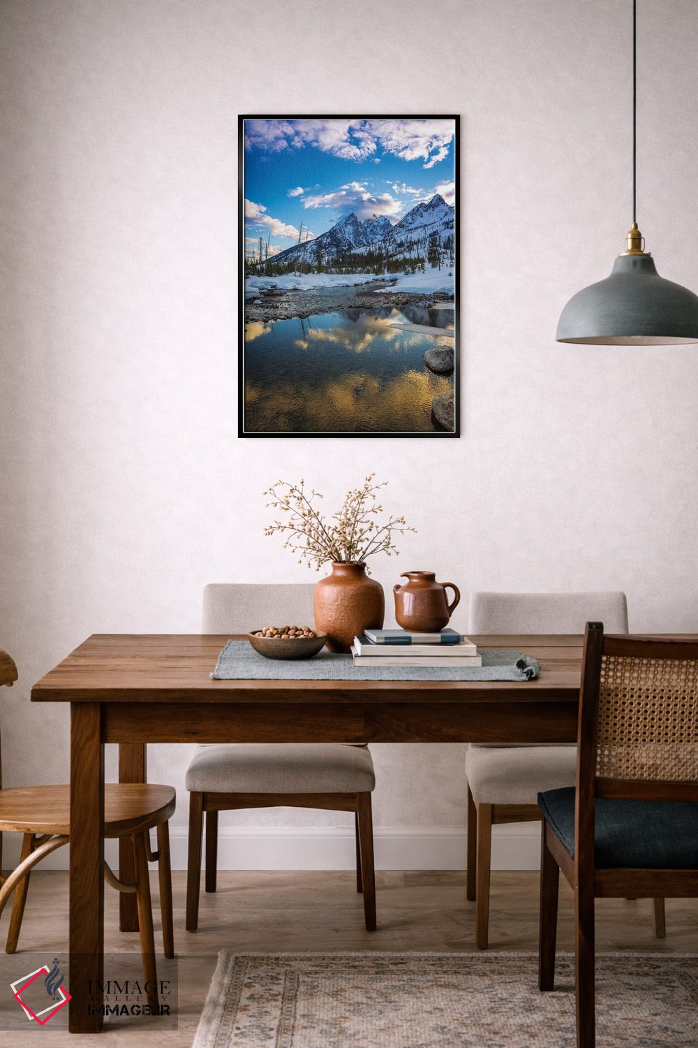 تابلو دکوراتیو Grand Teton National Park, Wyoming, USA,طوفان بر فراز تتون از… اثر راس بیشاپ - D6B