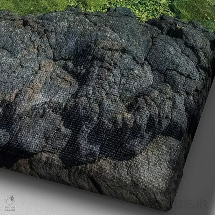 تابلو دکوراتیو Pu'uhonua O Honaunau National Historic Park, Kona Coast, Hawa… اثر راس بیشاپ - نمای نزدیک بافت بوم