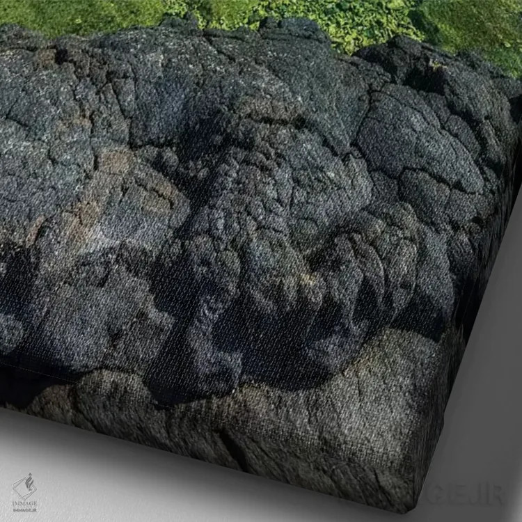 تابلو دکوراتیو Pu'uhonua O Honaunau National Historic Park, Kona Coast, Hawa… اثر راس بیشاپ - نمای نزدیک بافت بوم