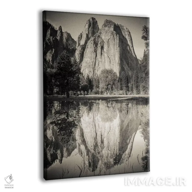 تابلو دکوراتیو Yosemite National Park, California,صخره های کلیسایی منعکس شده… اثر راس بیشاپ - نمای پرسپکتیو محصول