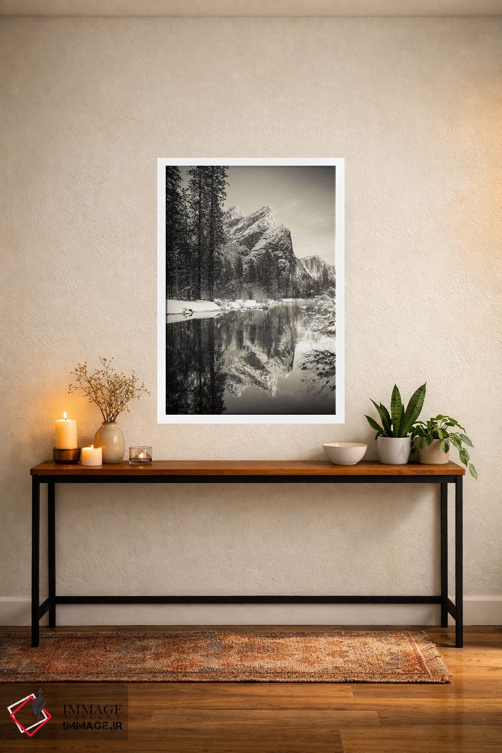 تابلو دکوراتیو Yosemite National Park, California, USA I,سه برادر بر فراز رو… اثر راس بیشاپ - D3W