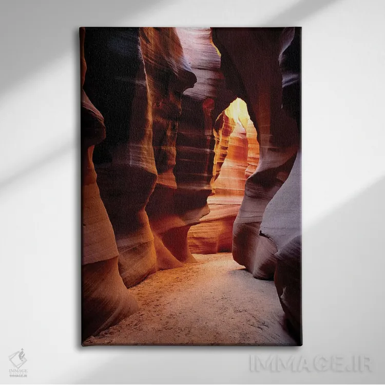 تابلو دکوراتیو Navajo Indian Reservation, Arizona, USA,شکل گیری های ظریف اسل… اثر راس بیشاپ - نمای روبهرو روی دیوار