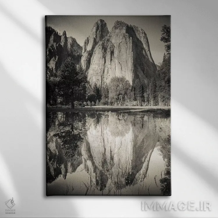 تابلو دکوراتیو Yosemite National Park, California,صخره های کلیسایی منعکس شده… اثر راس بیشاپ - نمای روبهرو روی دیوار