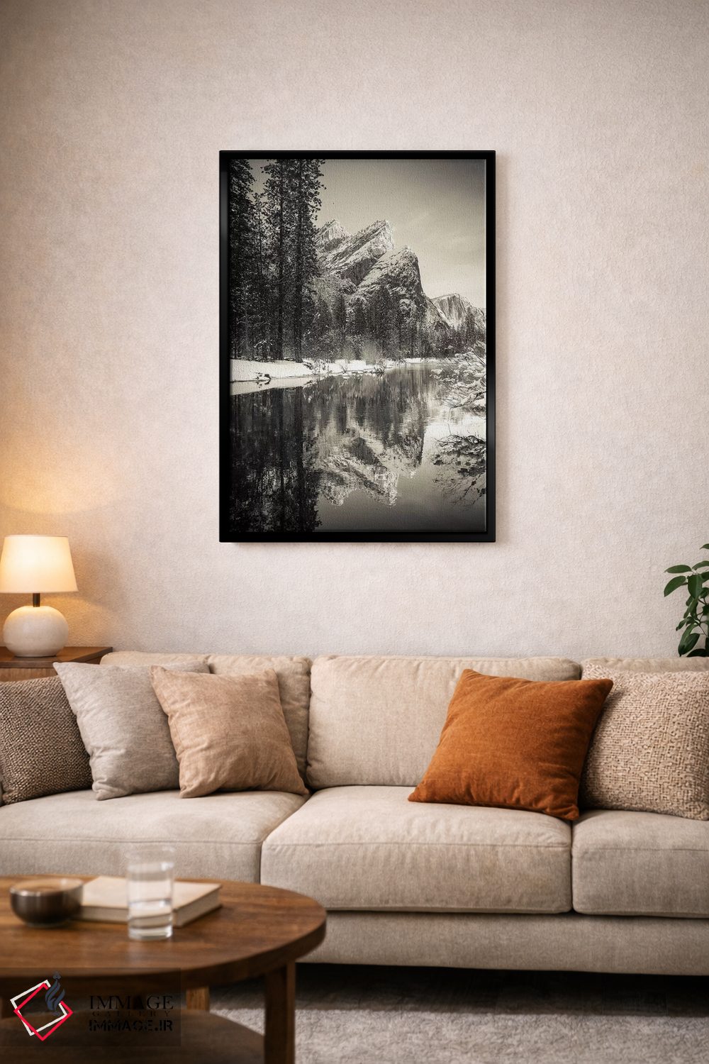 تابلو دکوراتیو Yosemite National Park, California, USA I,سه برادر بر فراز رو… اثر راس بیشاپ - D5B