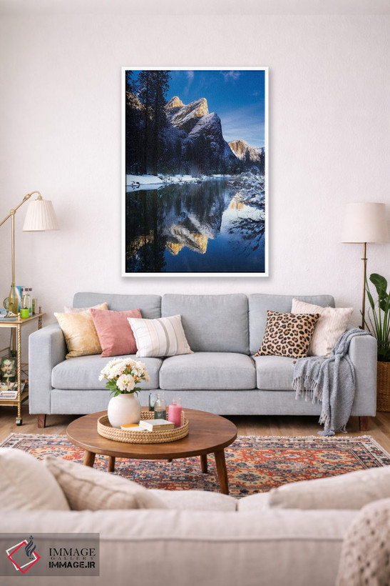 تابلو دکوراتیو Yosemite National Park, California, USA II,سه برادر بر فراز ر… اثر راس بیشاپ - D1W