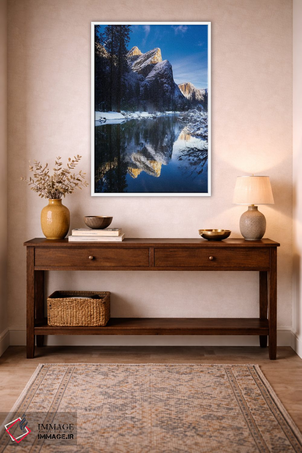 تابلو دکوراتیو Yosemite National Park, California, USA II,سه برادر بر فراز ر… اثر راس بیشاپ - D2W