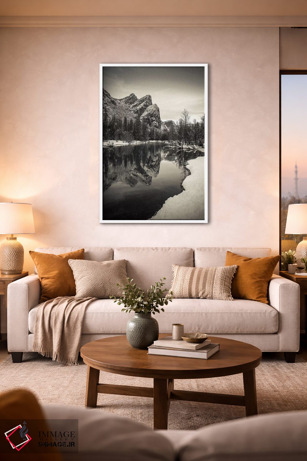تابلو دکوراتیو Yosemite National Park, California, USA IV,سه برادر بر فراز ر… اثر راس بیشاپ - D1W