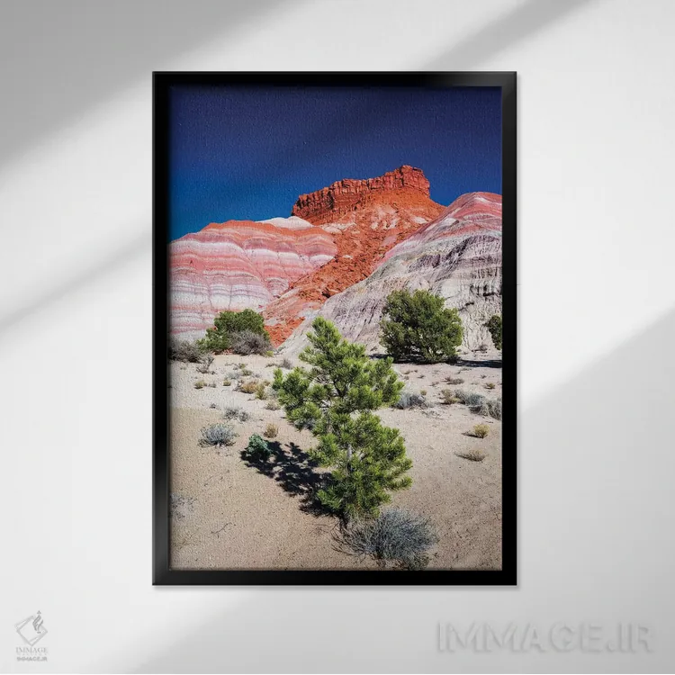 تابلو دکوراتیو Grand Staircase-Escalante National Monument, Utah, USA,نور شا… اثر راس بیشاپ - نمای قابدار مشکی