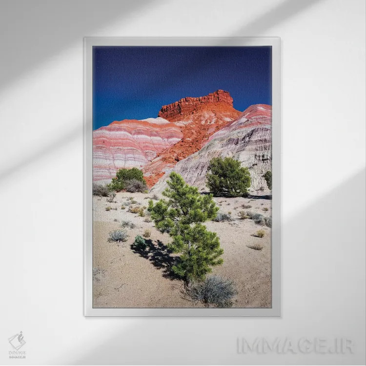 تابلو دکوراتیو Grand Staircase-Escalante National Monument, Utah, USA,نور شا… اثر راس بیشاپ - نمای قابدار سفید