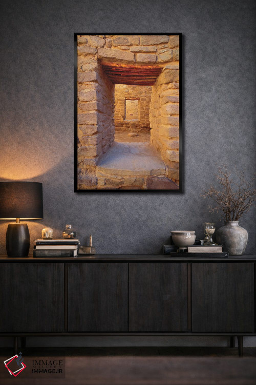 تابلو دکوراتیو Aztec Ruins National Monument, New Mexico, USA,درگاه های داخل… اثر راس بیشاپ - D2B
