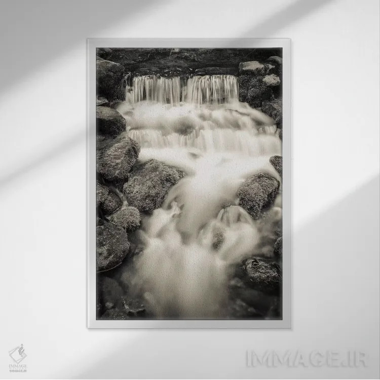 تابلو دکوراتیو Yosemite National Park, California, USA,چشمه سرخس II، پارک مل… اثر راس بیشاپ - نمای قابدار سفید