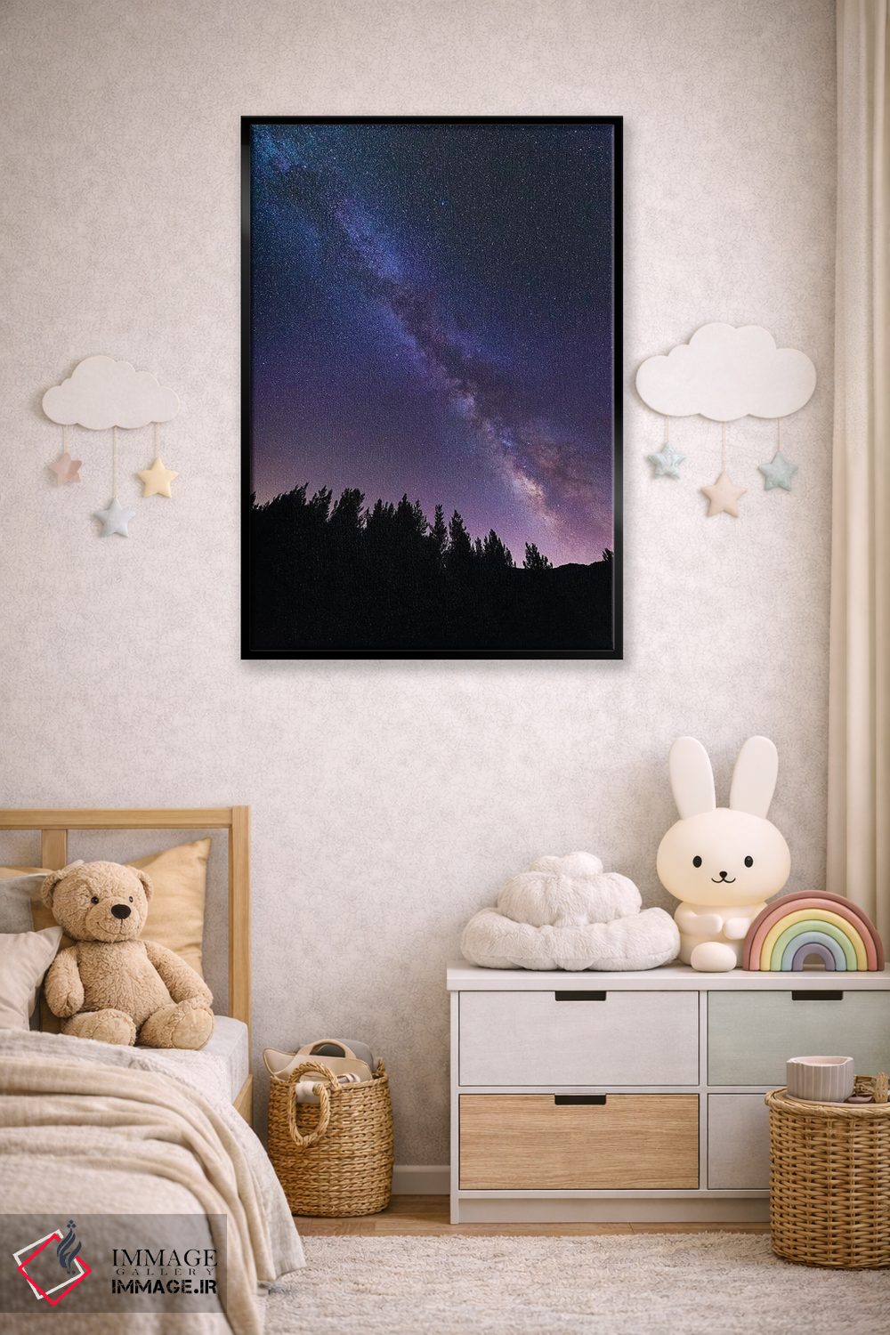 تابلو دکوراتیو Los Padres National Forest, California, USA,راه شیری بر فراز… اثر راس بیشاپ - D6B