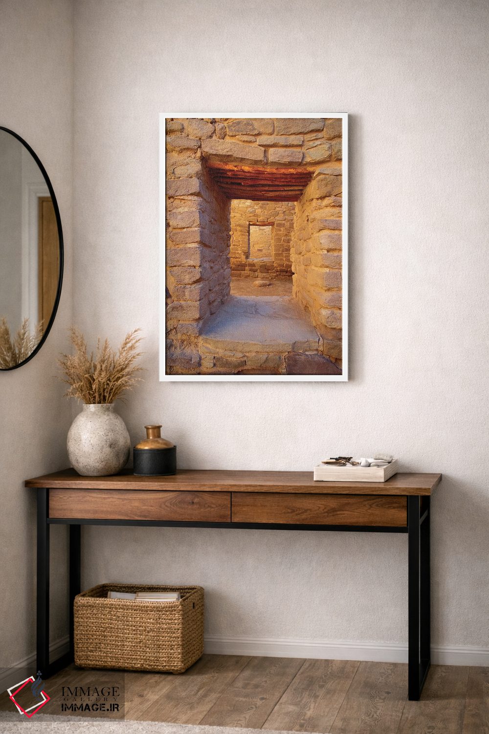 تابلو دکوراتیو Aztec Ruins National Monument, New Mexico, USA,درگاه های داخل… اثر راس بیشاپ - D3W