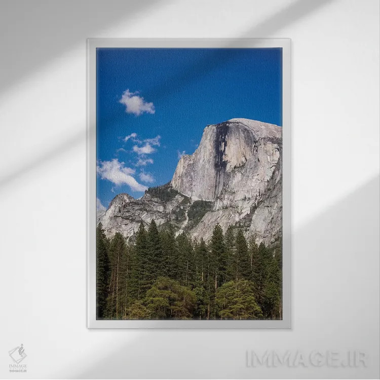 تابلو دکوراتیو Yosemite National Park, California, USA,نیم گنبد، پارک ملی یو… اثر راس بیشاپ - نمای قابدار سفید
