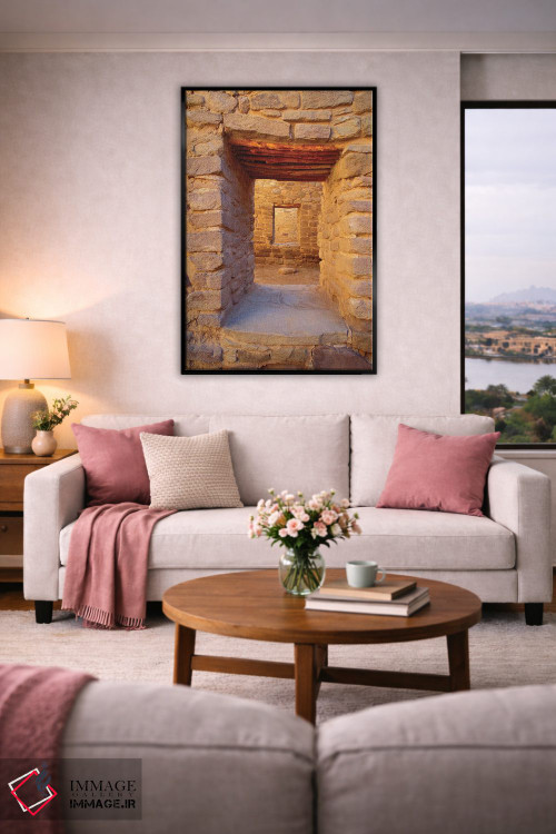 تابلو دکوراتیو Aztec Ruins National Monument, New Mexico, USA,درگاه های داخل… اثر راس بیشاپ - D6B