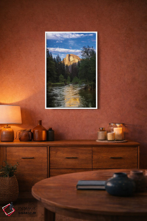 تابلو دکوراتیو Yosemite National Park, California, USA,نور شامگاهی بر هاف دو… اثر راس بیشاپ - D3W