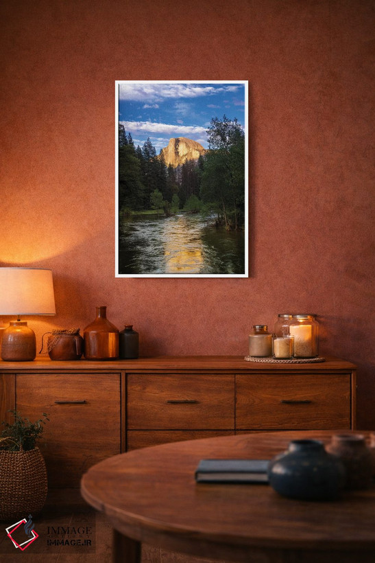تابلو دکوراتیو Yosemite National Park, California, USA,نور شامگاهی بر هاف دو… اثر راس بیشاپ - D3W