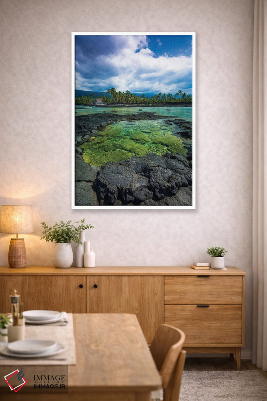 تابلو دکوراتیو Pu'uhonua O Honaunau National Historic Park, Kona Coast, Hawa… اثر راس بیشاپ - D2W