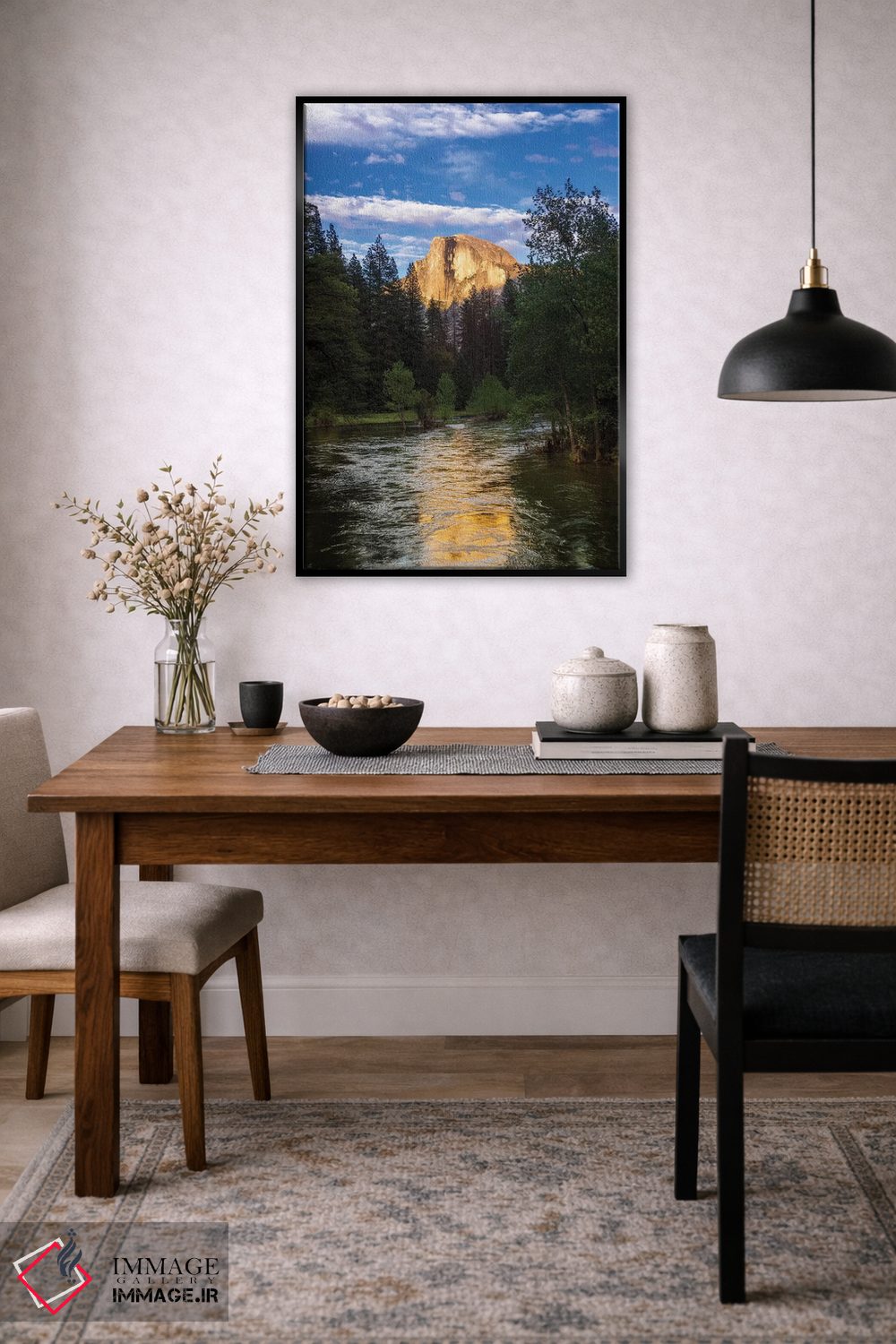 تابلو دکوراتیو Yosemite National Park, California, USA,نور شامگاهی بر هاف دو… اثر راس بیشاپ - D5B