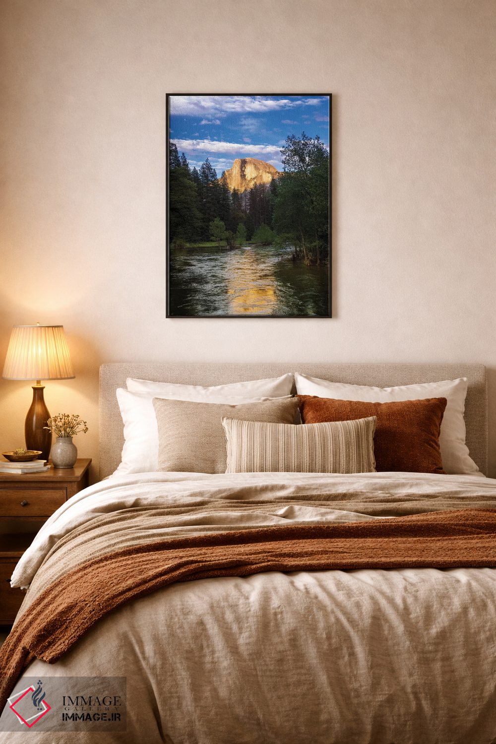 تابلو دکوراتیو Yosemite National Park, California, USA,نور شامگاهی بر هاف دو… اثر راس بیشاپ - D6B