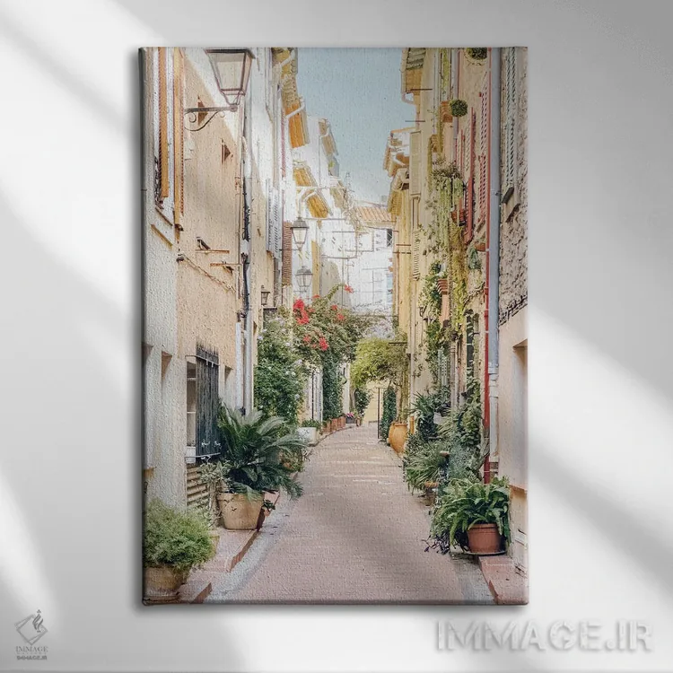 تابلو دکوراتیو France, French Riviera, Cote D'Azur,خیابان شهر آنتیب در پایی… اثر رادو برکان - نمای روبهرو روی دیوار