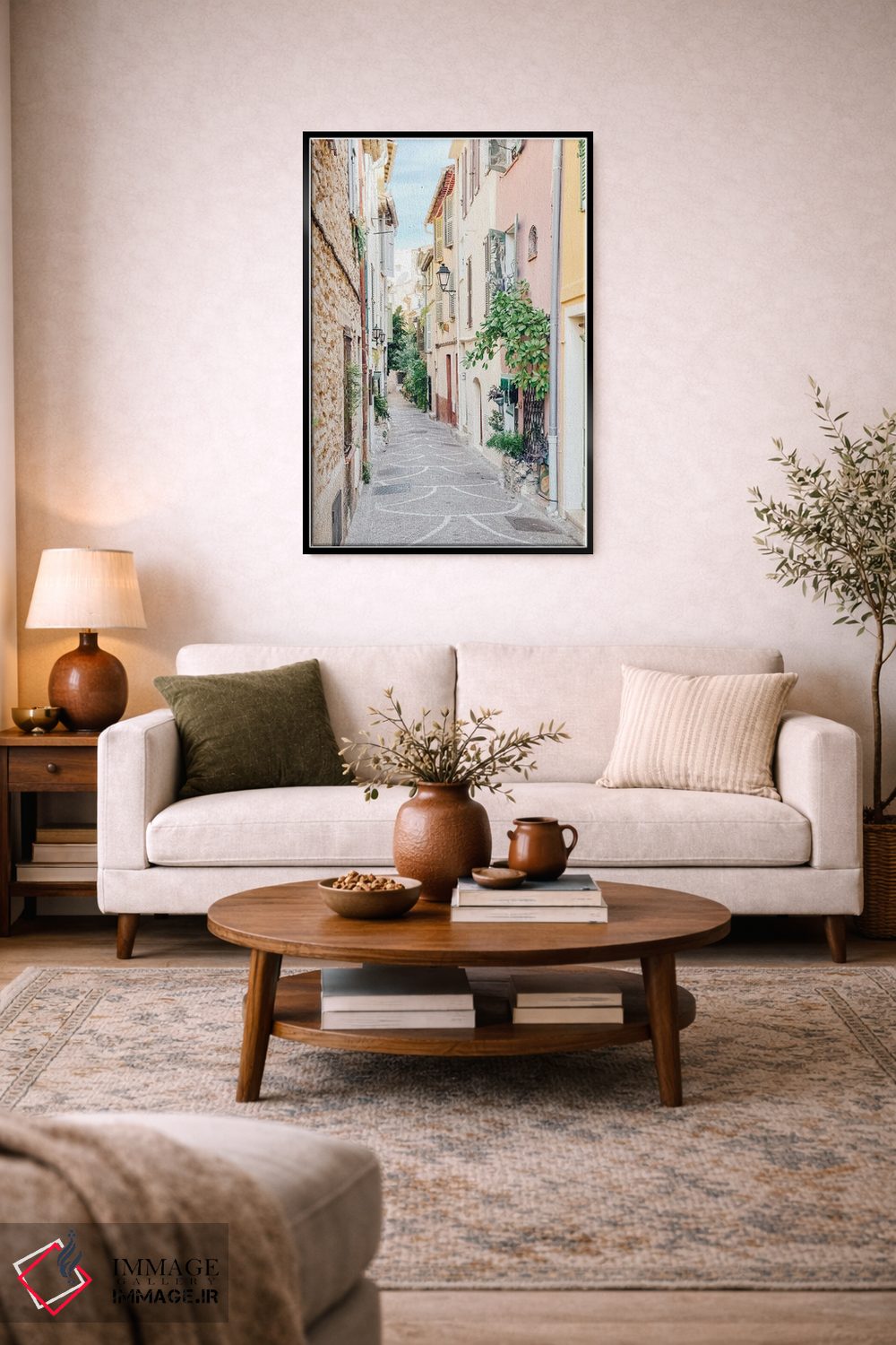 تابلو دکوراتیو France, French Riviera, Cote D'Azur,خیابان های شهر آنتیب در… اثر رادو برکان - D2B