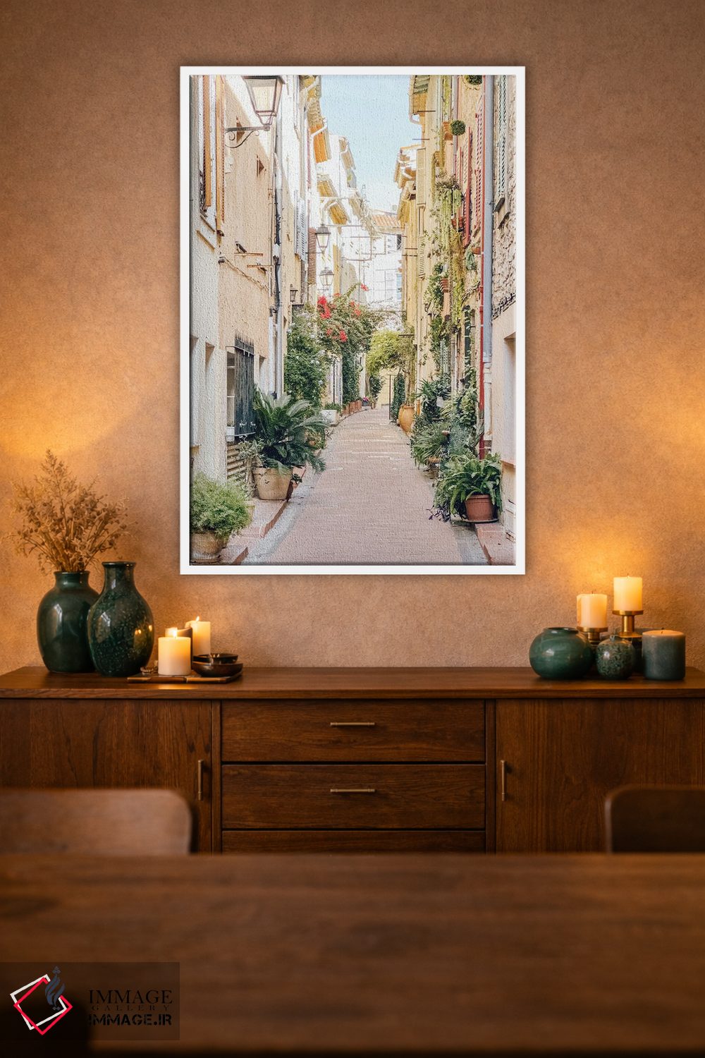 تابلو دکوراتیو France, French Riviera, Cote D'Azur,خیابان شهر آنتیب در پایی… اثر رادو برکان - D1W