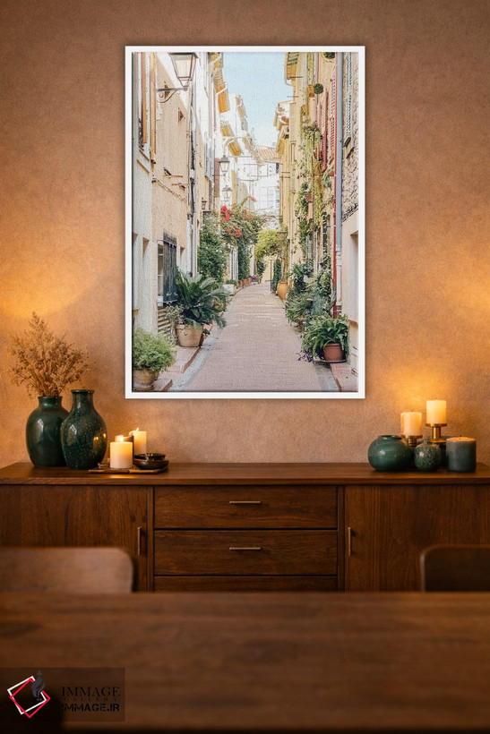 تابلو دکوراتیو France, French Riviera, Cote D'Azur,خیابان شهر آنتیب در پایی… اثر رادو برکان - D1W