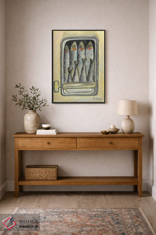 تابلو دکوراتیو ماهی کنسروی اثر کاتیا ریچی - D1B