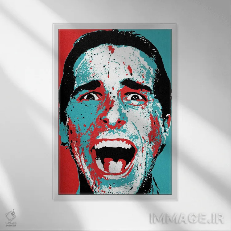 تابلو دکوراتیو روانی آمریکایی اثر راک کروماتیک - نمای قابدار سفید