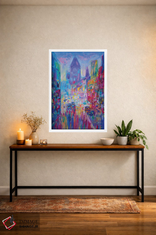 تابلو دکوراتیو چراغ های شهر اثر کاتیا ریچی - D4W